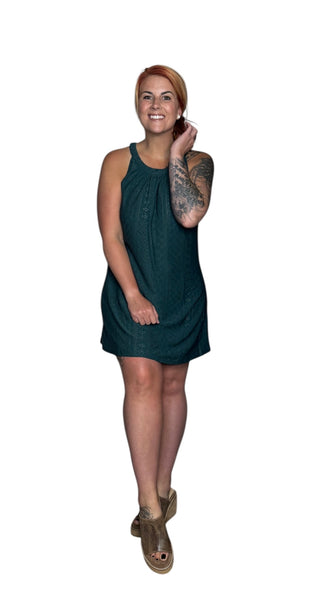 Round Neck Mini Dress