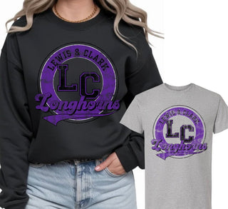 LONGHORNS DISTRESSED CIRCLE