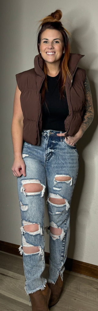 Kancan High Rise Mom Jean