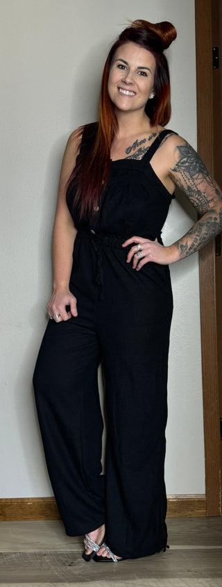 Black Tie Knot Jumpsuit