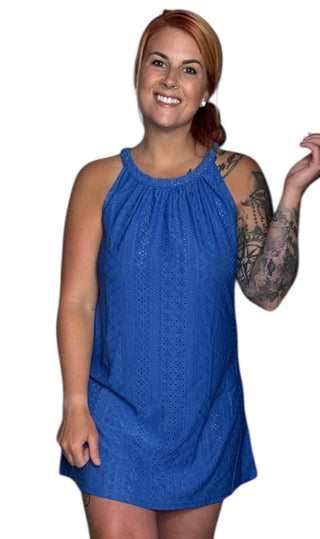 Round Neck Mini Dress