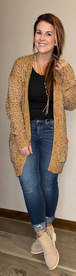 Camel Dot Cardigan