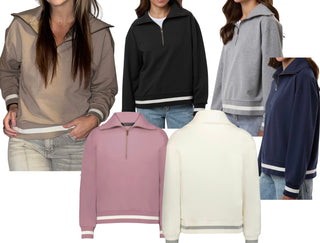 Ladies Retro 1/4 Zip