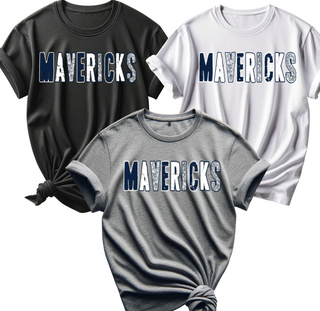 MAVERICKS FUNKY FAUX GLITTER LETTERS