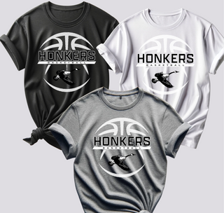 HONKERS BASKETBALL BLACK AND WHITE SPECKLED BALL