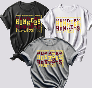 HONKERS REPEAT RECTANGLE BASKETBALL YELLOW AND GOLD