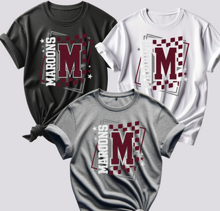 MAROONS RETRO RECTANGLE