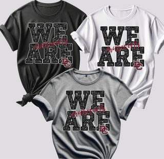 WE ARE MAROONS FAUX GLITTER