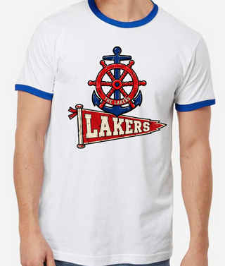 LAKERS OLD SCHOOL RETRO TEE