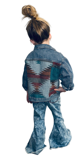 Kids Aztec Denim Jacket